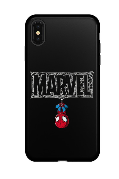 EMENYUS iPhone X/XS Uyumlu Marvel Desenli Baskılı Telefon Koruma Kılıfı