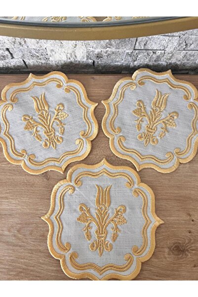 Nakışkonsept Salvete za koktele sa uzorkom tulipana - Set od 6 komada