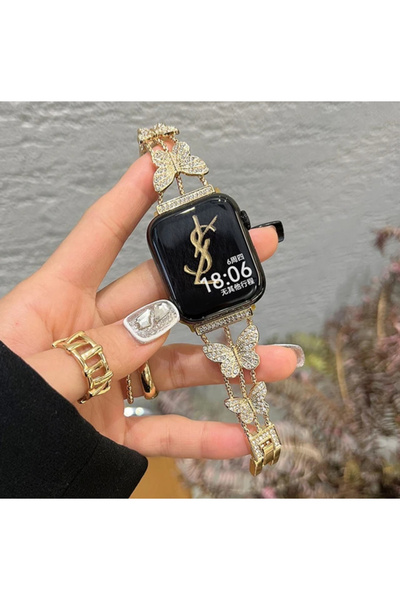 Bushco Store Apple Watch Kelebek Model Çelik Kordon 38-40-41 mm