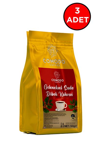 Comodo Coffee 150g x 3 Pieces of Conventional Plain Dibek Coffee