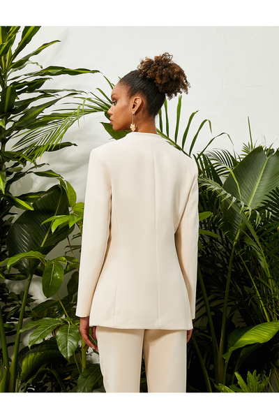 Koton Women's Ecru Jacket 3SAK50059UW