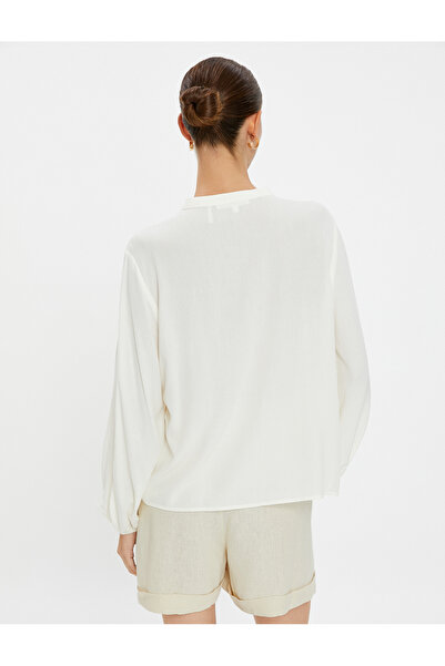 Koton Bohémská halenka s detailem výšivky s dlouhým rukávem