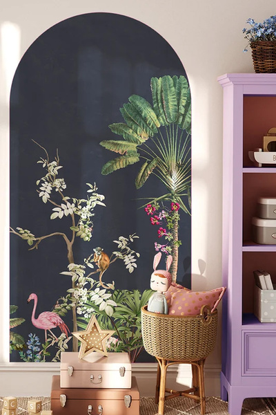 Kt Grup Egzotik Orman Boho Kemer Arch Modern Duvar Sticker