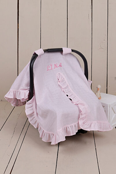 JUNİPERUS Kişiye Özel Müslin Fırfırlı Puset Örtüsü İstediğiniz İsimi Yazıyoruz