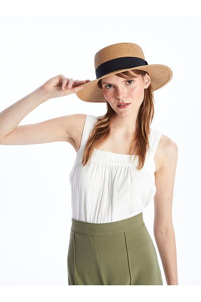 LC Waikiki Pălărie Fedora de paie LCW pentru femei