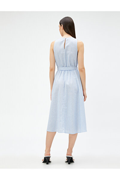 Koton Rochie de in Lungime Midi fără mâneci Decolteu Crew