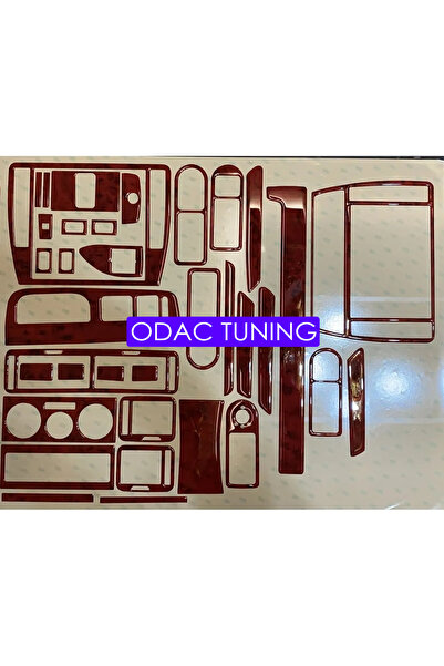 ODAC TUNING توربيدو فولكس فاجن باسات B5 B5.5 - طقم غطاء صدر بلون الماهوجني بت...