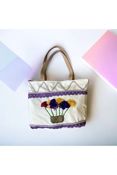 Nilnewshop Special El Yapımı Handmade Bohem - Patchwork Yıkanabilir Kumas Çan...
