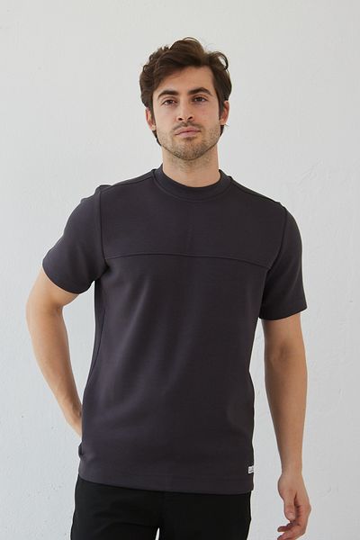 RAVANELLI Tricou moale din Lycra pentru bărbați, slim fit