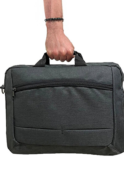TechnoStation Darbeye Karşı Korumalı 18,5 Inch Laptop Evrak Çantası Koyu Renk...