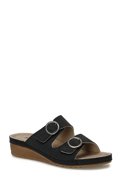 Polaris 166422.Z4FX - Black Women's Slippers