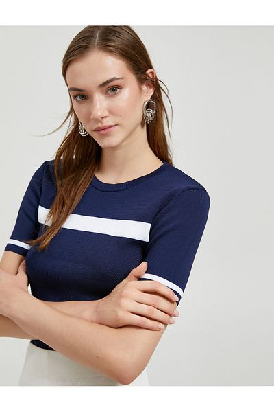 Koton Knitwear Sweater Short Sleeve Crew Neck