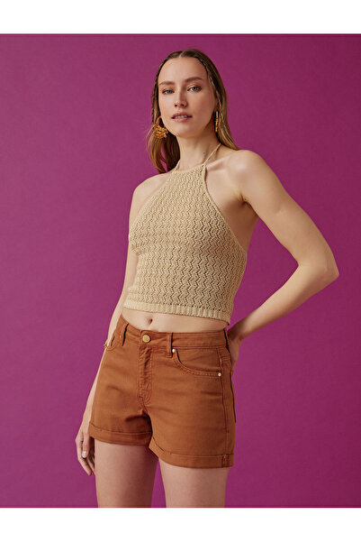 Koton Detailní pletené tílko s ohlávkou