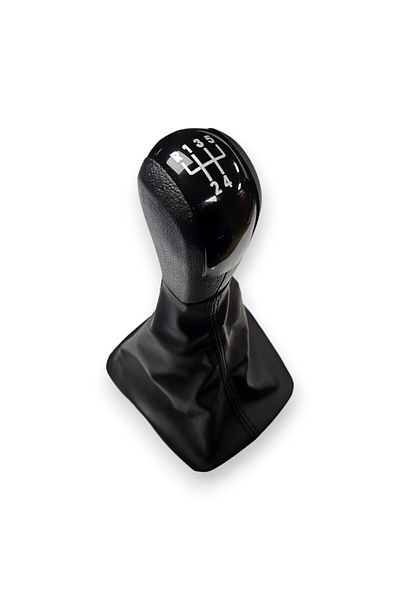 Vass41 For Skoda Octavia A6 2009-2012 Black Gear Shift Knob Bellows Frame 5 Forward