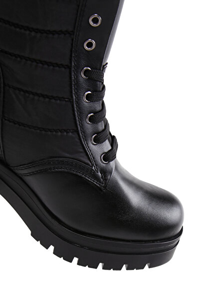 Derimod Black Thick Heeled Women's Boots