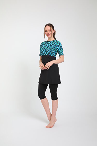 Chelly Μισό κλειστό κοντομάνικο μαγιό Hijab