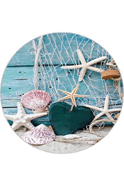 Viva Weaver's Kaymaz Taban Makinede Yıkanabilen Yuvarlak Mutfak Halısı Ar996