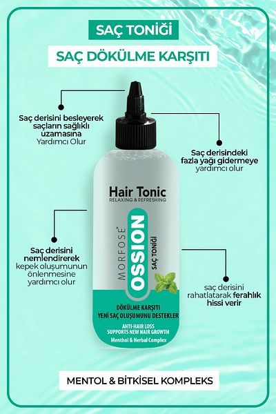 Morfose Ossion 300 ml Herbal Hair Tonic - Hair Loss and Refreshing