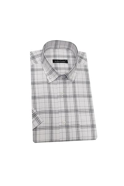 ATİLLA ÖZER Atilla Ozer 6604 Model Classic Men's Short Sleeve Shirt