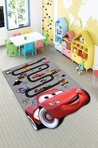 NeluxHome Lazer Kesim Kaymaz Tabanlı Makinede Yıkanan Arabalar Şimşek Mcqueen...