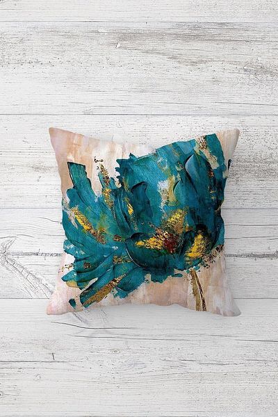 on the clouds Layered Flower and Plain Throw Pillow with Hidden Zipper Throw Pillow Cover Seat Pillow Cover Set (4pcs)