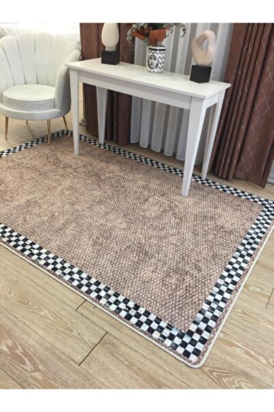Brillant Risella Damalı Jüt Görünüm Kaymaz Taban Halı