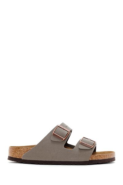 Birkenstock Men's Gray Arizona Eva Double Buckle Flat Slippers