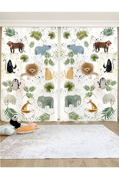 EVPANYA Сафарі малюнок тварин візерунком дитяча кімната для дітей та немовлят...