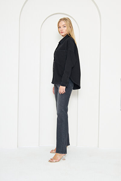 cracpot New Seasoni Oversize Denim Lycra Free Jeans Shirt