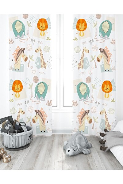 EVPANYA Милі тваринки на дитячих шторах для дитячої кімнати (ціна за одну штору)