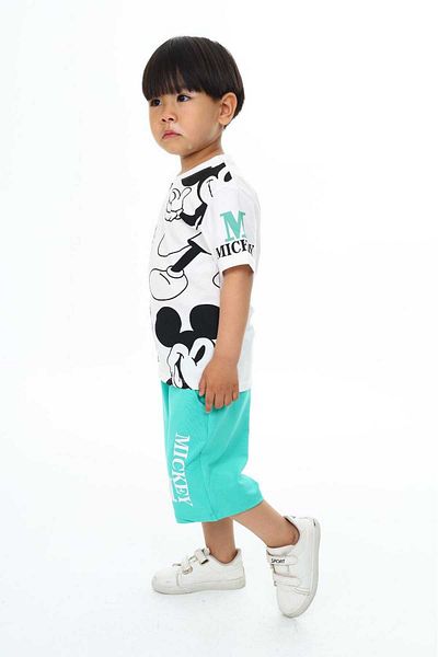 My Kids Wear Boy's Striped Movie Character Suit with Shorts