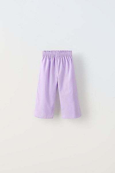 Magu Lilac Poplin Shirt and Pants Set for Girls