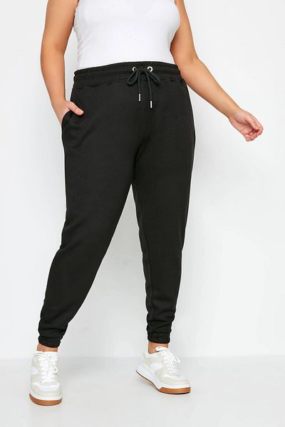 Stil Diva Pantaloni de jogger slim cu talie elastică și picior de mărime mare 303013