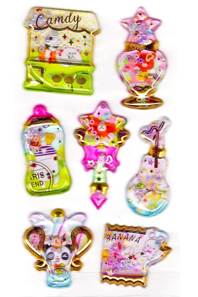 Limmy Sulu Candy Shop - Αυτοκόλλητο Planner 14x8 cm, Ανάγλυφο Αυτοκόλλητο Σημειωματάριο (juicy-909)