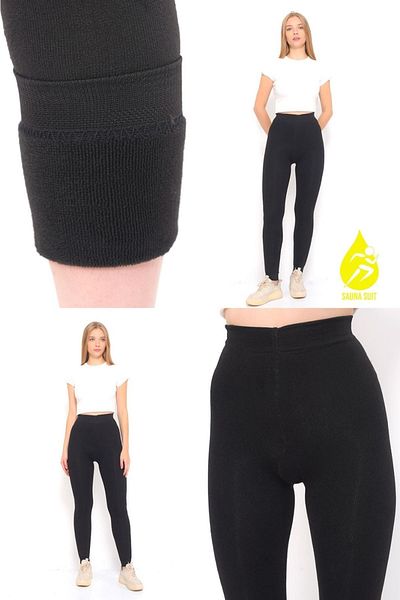 SAUNA SUIT Colanți unisex confortabili, moale, din pluș, iarnă, termici, flexibili, confortabili