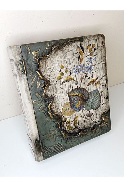 IremTasarimAtolyesi Home Decoration Accessory Wooden Book Box Organizer