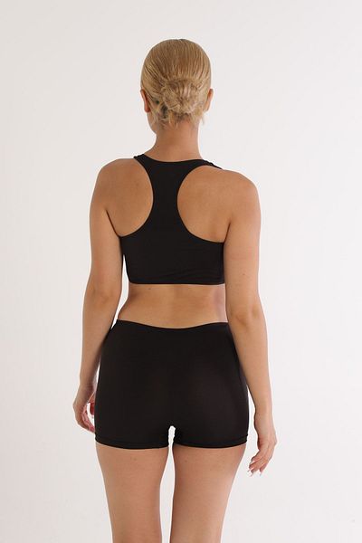Argisa Patterned Badili Swim Bikini with Shorts Patterned Black 5524