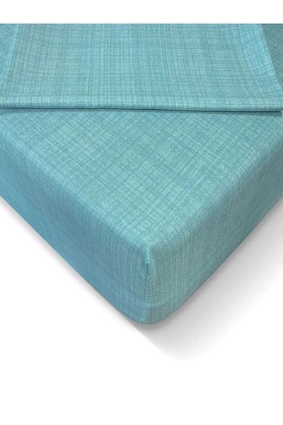 HAIFISCH 180x200 Cm Battal Ranforce Fabric - Double Cotton Combed Bed Sheet Set, Solid Color