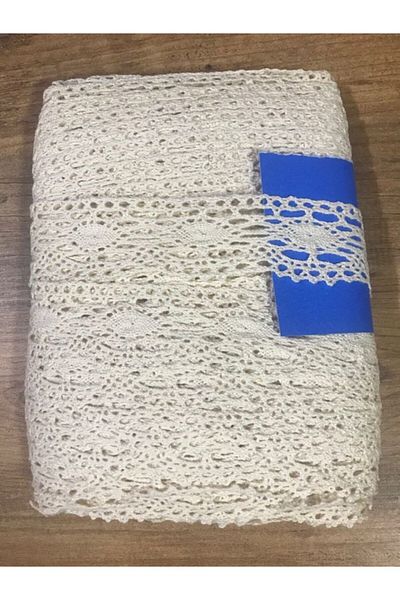efem gipür Wide Cotton Kopanaki Lace Cream 25 Mt Package Kop260e
