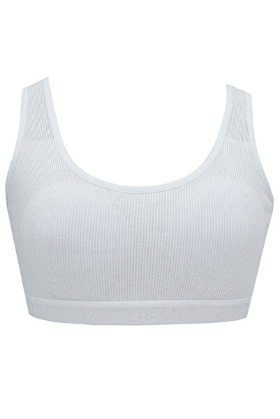 Hepsine Rakip Kadın Geniş Askılı Büyük Beden Büstiyer Sporcu Pedli Sütyen Penye