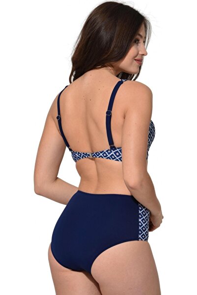 Argisa Бюстгальтер без бретелей з високою талією та візерунком 5009 Синій