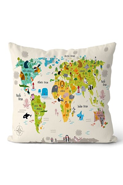 EVPANYA Çift Taraflı Çocuk Kırlent Kılıfı Kod : Kircck0054