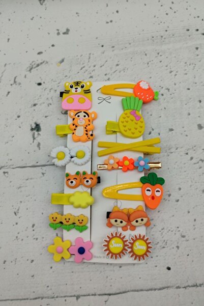 BGScollection Set de 14 agrafe pentru copii - Agrafe din silicon importate