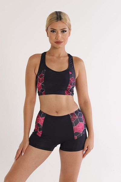 Argisa Patterned Badili Swim Bikini with Shorts Patterned 5524 Patterned Anthracite