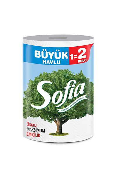 Sofia 3 LAYER GIANT ROLL PAPER TOWEL 1=2