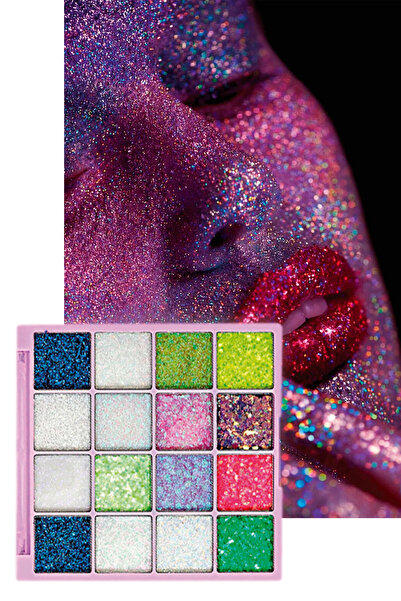 Nera Classy Glitter Paleti - Makyaj Paleti Gel Formüllü Göz Ve Vücut Için Palet