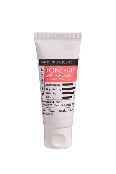 DERMA FACTORY Pink Vegan Sun Cream - Tone Equalizer, Containing Calamine, 30 GR Derma Factory Tone Up Sun Cream