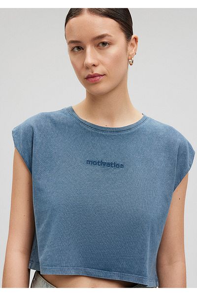 Mavi T-Shirt Blue Crop T-Shirt Crop / Short Cut1612502-70789