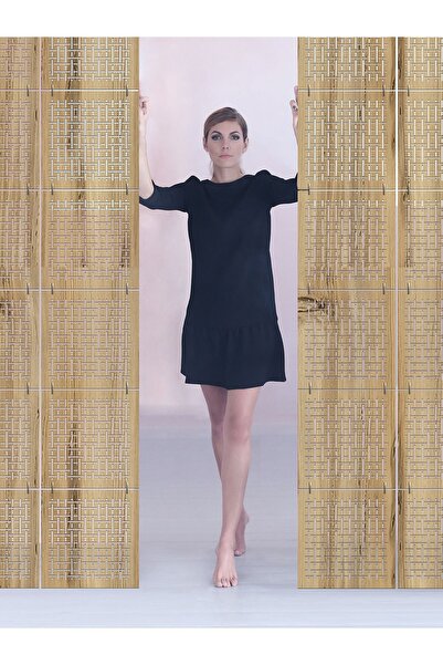 standarts Makta ® Lazer Kesim Sarkıt Paravan, Ahşap Seperatör, Oda Bölücü 4'lü Panel Levha Seti