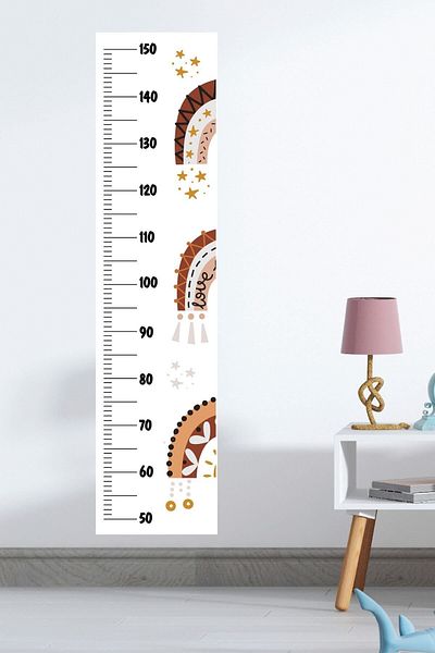 212shop | Soft Rainbow | Kids Room Height Meter Decor Sticker